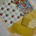 Mangalagiri Cotton Dress Material with Digital Print Dupatta (MCDM05)