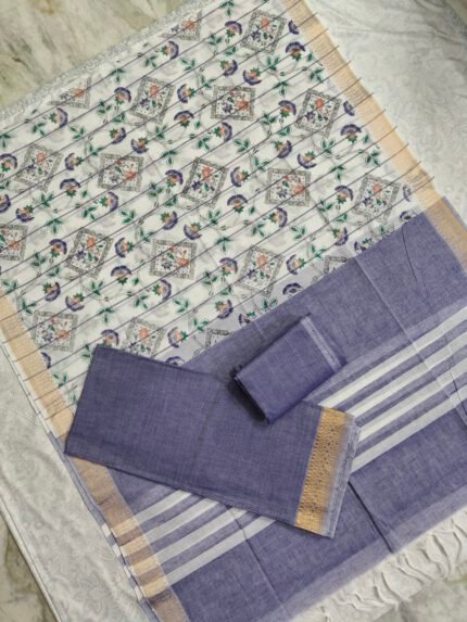 Mangalagiri Cotton Dress Material with Digital Print Dupatta (MCDM07)
