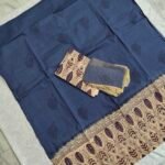Cotton Block Print Dress Material Set with Chiffon Dupatta (CBPDM08)