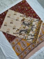 Kalamkari Cotton Dress Material 2 Pieces Set (K2DM07)