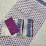 Kota Doria Block Print Suit 3PCs Set (KBDM14)