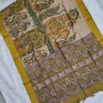 Kalamkari Chennuru Silk Dupatta (KCSD31)
