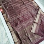 Maheswari Silk Saree with Block/Ajrak/Bagru Printed (MSS048)