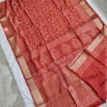 Maheswari Silk Saree with Block/Ajrak/Bagru Printed (MSS050)