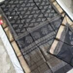 Maheswari Silk Saree with Block/Ajrak/Bagru Printed (MSS052)