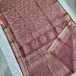 Maheswari Silk Saree with Block/Ajrak/Bagru Printed (MSS062)