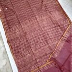 Maheswari Silk Saree with Block/Ajrak/Bagru Printed (MSS079)