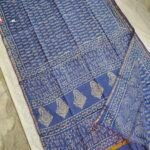Maheswari Silk Saree with Block/Ajrak/Bagru Printed (MSS080)