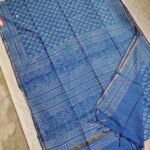 Maheswari Silk Saree with Block/Ajrak/Bagru Printed (MSS083)