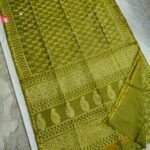 Maheswari Silk Saree with Block/Ajrak/Bagru Printed (MSS084)