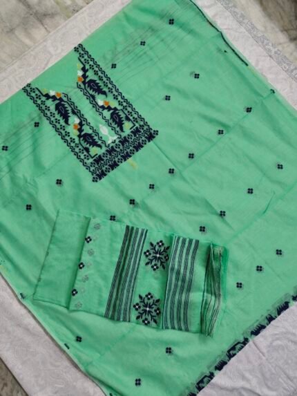 Cotton Silk Jamdani Dress Material 2Pcs Set (CSJDM11)