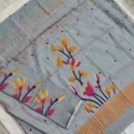 Khadi Silk Jamdani Dress Material 2Pcs Set (KJDM12)