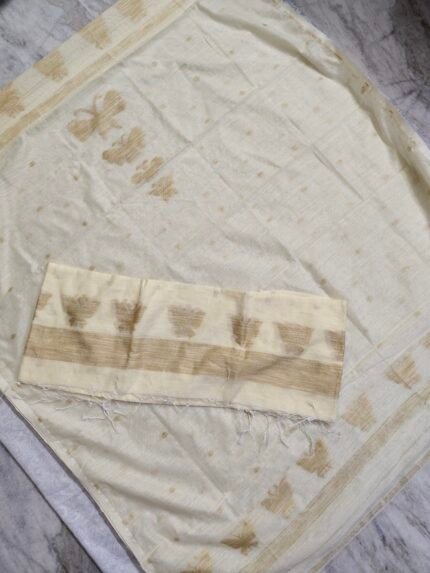 Khadi Silk Jamdani Dress Material 2Pcs Set (KJDM13)
