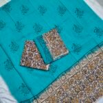 Cotton Block Printed  Dress Material Set (SCDM43)