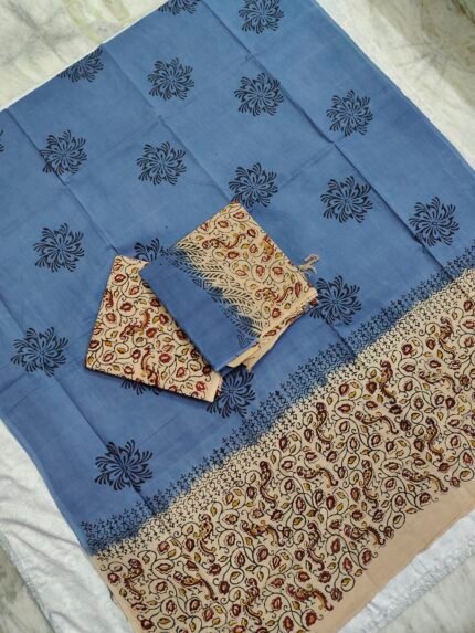 Cotton Block Printed  Dress Material Set (SCDM45)