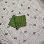 Cotton Block Print with Chiffon Dupatta Dress Material Set (SCDM51)