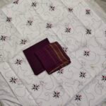 Cotton Block Print with Chiffon Dupatta Dress Material Set (SCDM53)
