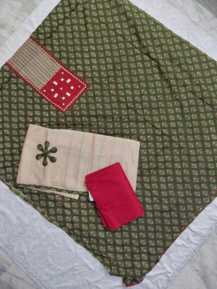 Ajrakh Cotton Dress Material Set (ACDM18)