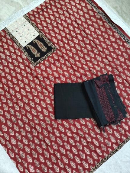 Ajrakh Cotton Dress Material Set (ACDM20)