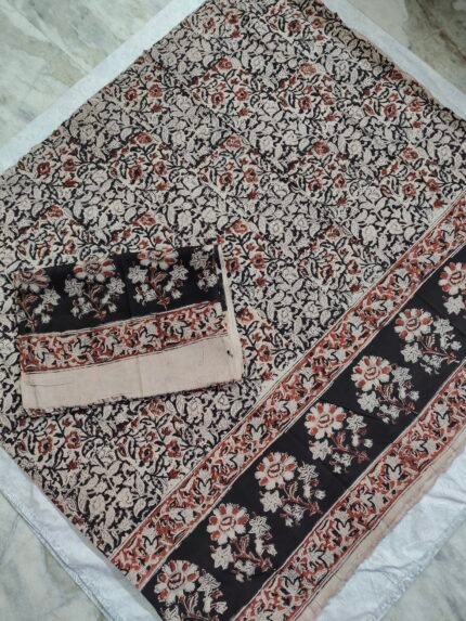 Kalamkari Cotton Dress Material 2 Pieces Set (K2DM20)