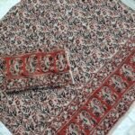 Kalamkari Cotton Dress Material 2 Pieces Set (K2DM23)