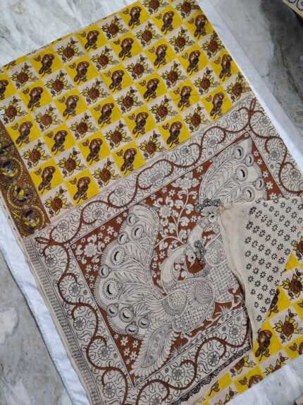 Kalamkari Cotton Saree (KCS31)