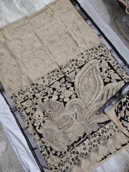 Kalamkari Chennuru Silk Outline Saree (KCSS25)