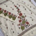 Khadi Silk Jamdani Dress Material 2Pcs Set (KJDM27)