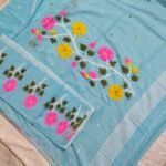 Khadi Silk Jamdani Dress Material 2Pcs Set (KJDM81)