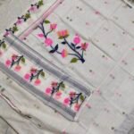 Khadi Silk Jamdani Dress Material 2Pcs Set (KJDM83)
