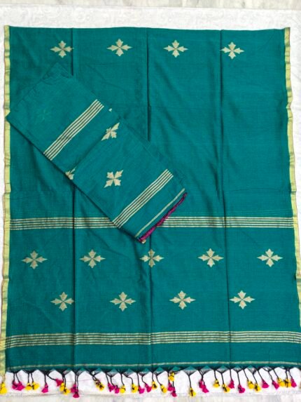 Cotton Handwoven Jamdani Dress Material 2Pcs Set (CJDM20)