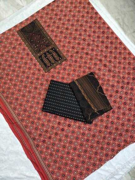 Ajrakh Cotton Dress Material Set (ACDM25)