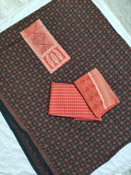 Ajrakh Cotton Dress Material Set (ACDM26)