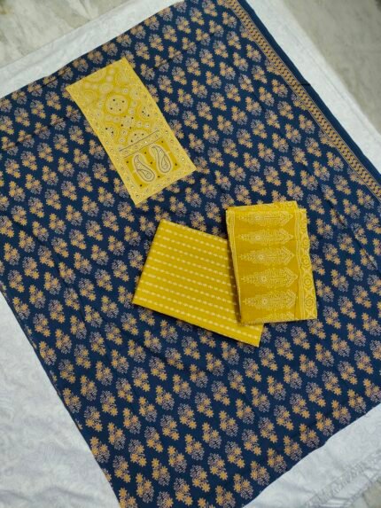 Ajrakh Cotton Dress Material Set (ACDM27)