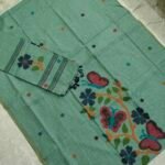 Mul Chanderi Jamdani Dress Material Set (CCJDM58)
