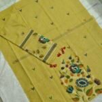 Mul Chanderi Jamdani Dress Material Set (CCJDM59)