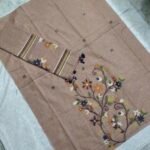 Mul Chanderi Jamdani Dress Material Set (CCJDM63)