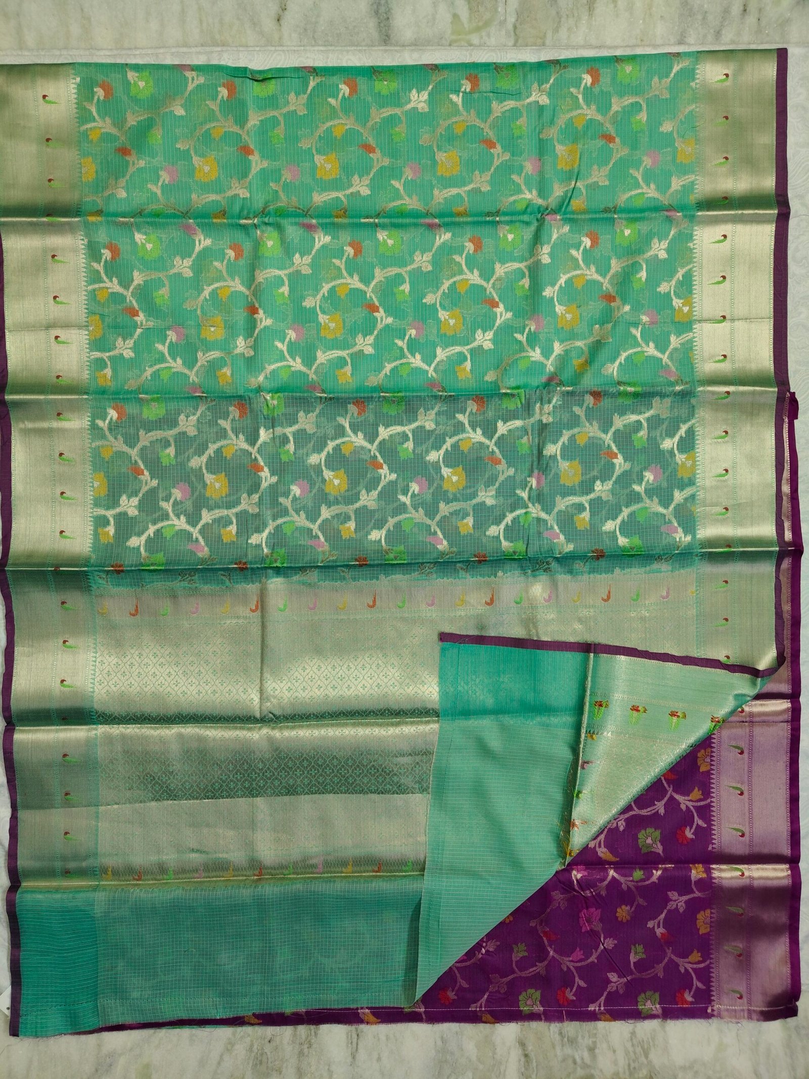 oplus_34 Fancy Kota Silk Saree (FKS01) - Image 1