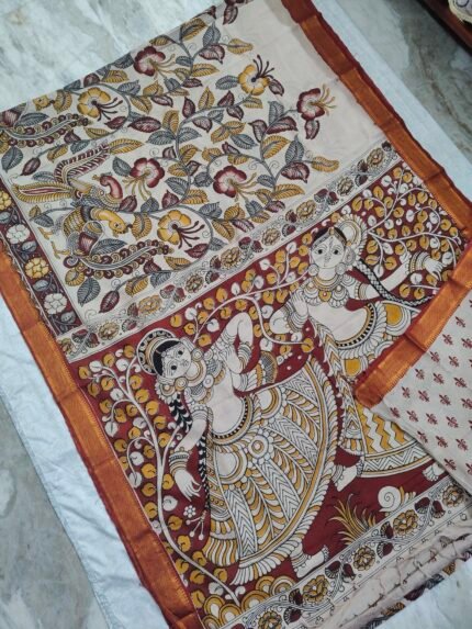 Kalamkari Chennuru Silk Saree (KCSS08)