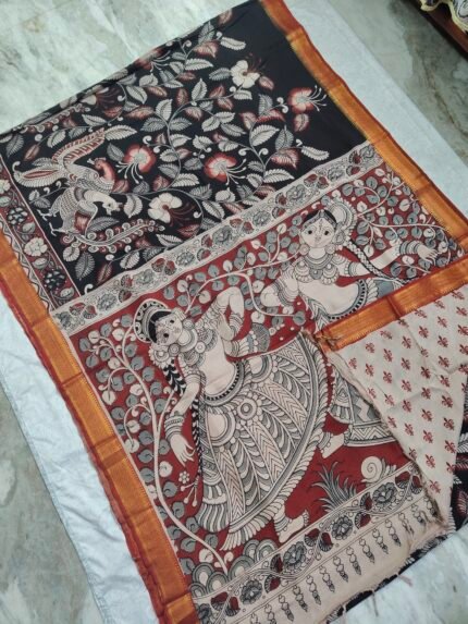 Kalamkari Chennuru Silk Saree (KCSS09)