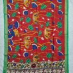 Pen Kalamkari Chennuru Silk Dupatta (PKCS05)