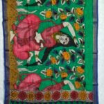 Pen Kalamkari Chennuru Silk Dupatta (PKCS12)