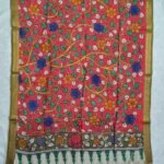 Pen Kalamkari Chennuru Silk Dupatta (PKCS15)