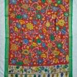 Pen Kalamkari Chennuru Silk Dupatta (PKCS17)